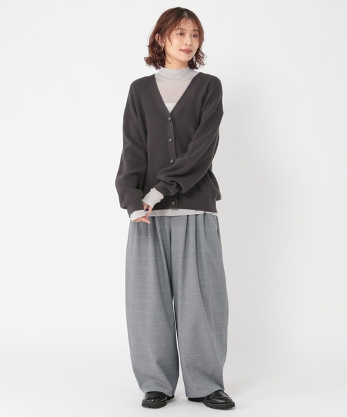 studio CLIP（スタディオクリップ）の「ツイードライクバレルパンツ[プチ・プラスサイズあり]（その他パンツ・レディース・ブラウン/その他1/その他2/ブラック・PF/ﾌﾘｰ(L)/LARGE/MEDIUM）」の15枚目の写真