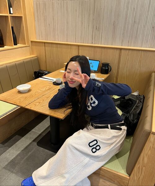 THE MYSTERIOUS HOTEL（ザミステリアスホテル）の「08 CUT-OFF SWEAT PT [BLUE]（その他パンツ・レディース・ブルー/オートミール・FREE）」の8枚目の写真