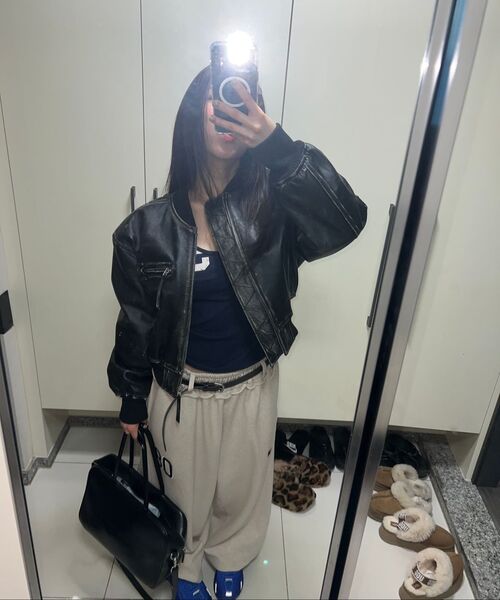 THE MYSTERIOUS HOTEL（ザミステリアスホテル）の「08 CUT-OFF SWEAT PT [BLUE]（その他パンツ・レディース・ブルー/オートミール・FREE）」の9枚目の写真