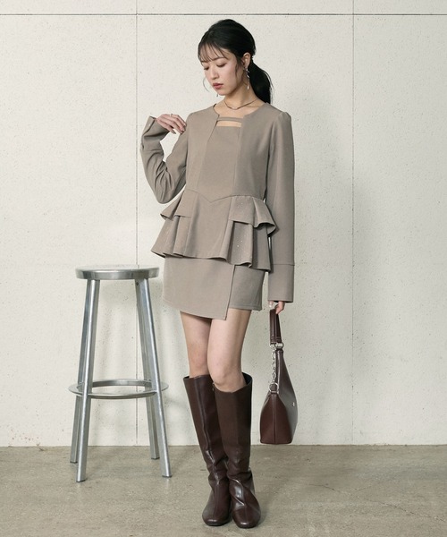 Elishe(エリシェ)の「アシメワンハンドルバッグ(ハンドバッグ・レディース・ブラック/ホワイト/ブラウン・FREE)」の15枚目の写真