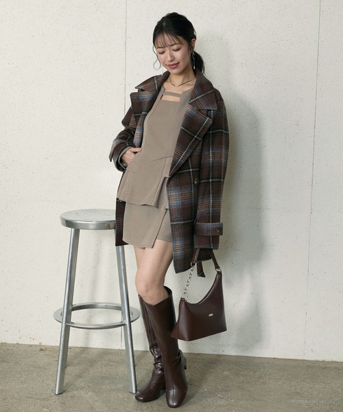 Elishe(エリシェ)の「アシメワンハンドルバッグ(ハンドバッグ・レディース・ブラック/ホワイト/ブラウン・FREE)」の17枚目の写真