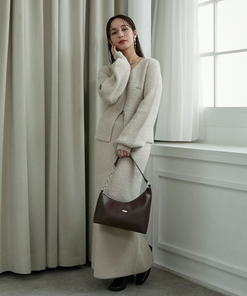 Elishe(エリシェ)の「アシメワンハンドルバッグ(ハンドバッグ・レディース・ブラック/ホワイト/ブラウン・FREE)」の20枚目の写真