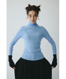 Bi color hem knit tops バイカラーヘムニットトップス
