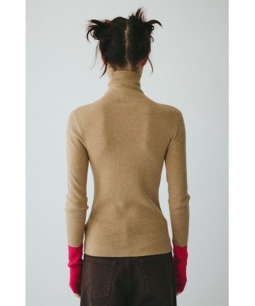 HeRIN.CYE(ヘリンドットサイ)の「Bi color hem knit tops バイカラーヘムニットトップス(ニット/セーター・レディース・オフホワイト/ブルー/グレー/ベージュ・FREE)」の8枚目の写真