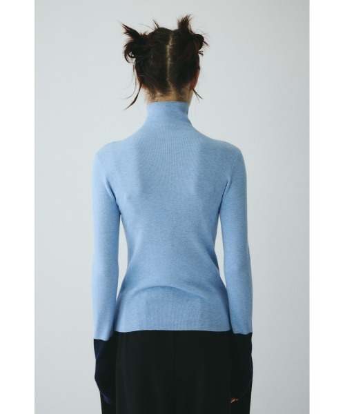 HeRIN.CYE(ヘリンドットサイ)の「Bi color hem knit tops バイカラーヘムニットトップス(ニット/セーター・レディース・オフホワイト/ブルー/グレー/ベージュ・FREE)」の11枚目の写真