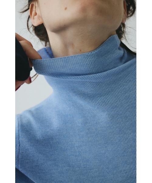 HeRIN.CYE(ヘリンドットサイ)の「Bi color hem knit tops バイカラーヘムニットトップス(ニット/セーター・レディース・オフホワイト/ブルー/グレー/ベージュ・FREE)」の13枚目の写真