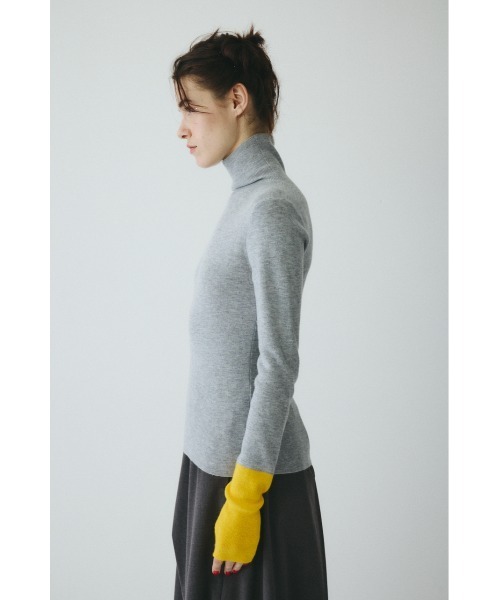 HeRIN.CYE(ヘリンドットサイ)の「Bi color hem knit tops バイカラーヘムニットトップス(ニット/セーター・レディース・オフホワイト/ブルー/グレー/ベージュ・FREE)」の20枚目の写真