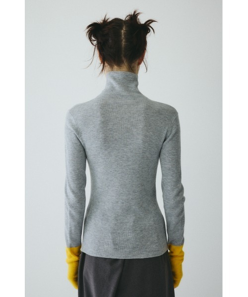 HeRIN.CYE(ヘリンドットサイ)の「Bi color hem knit tops バイカラーヘムニットトップス(ニット/セーター・レディース・オフホワイト/ブルー/グレー/ベージュ・FREE)」の21枚目の写真