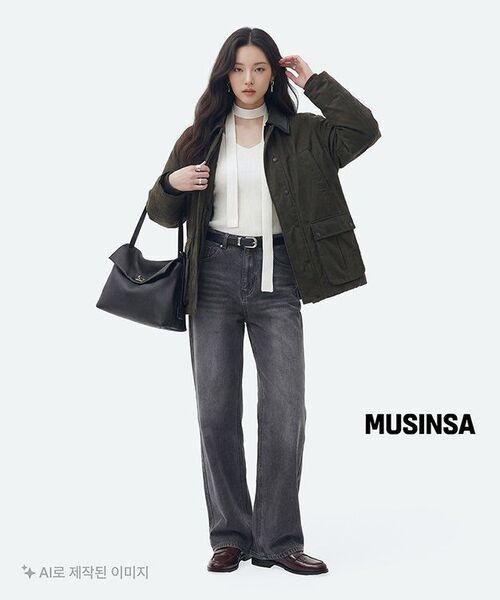 MONGDOL(モンドル)の「ウォッシングワイドデニムジーングレーMDPT060GRAY(デニムパンツ・レディース・その他・SMALL/MEDIUM/LARGE)」の7枚目の写真