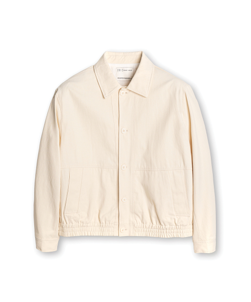 CONNECT KINLOCH(コネクトキンロック)の「クロップコットンブルゾンジャケット(アイボリー)(ブルゾン・メンズ・その他・MEDIUM/LARGE/X-LARGE)」の2枚目の写真