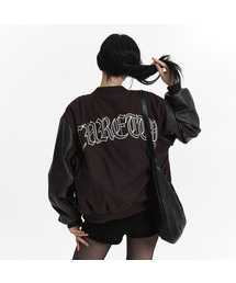 CURETTY（キュリティ）の「C DOUBLE-TEXTURE C VARSITY JACKET_BROWN（その他アウター）」