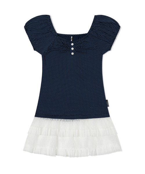 UGLY SHADOW（アグリーシャドウ）の「ドットフリルドレス（ネイビー）（ワンピース・レディース・その他・FREE）」の5枚目の写真