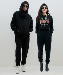 UNTAGE（アンテージ）の「ストリングウエストジャージスウェットパンツ[ブラック(ユニセックス)]_UTP-FP01（スウェットパンツ）」