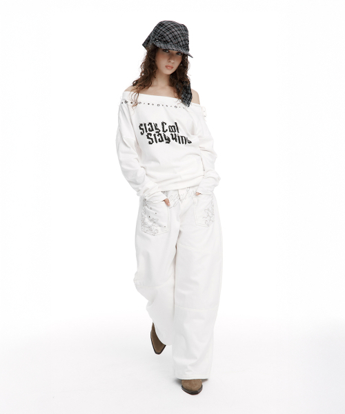 ROUGHNECK（ラフネック）の「バックフレアカーブパンツ ホワイト（その他パンツ・レディース・その他・SMALL/MEDIUM）」の10枚目の写真