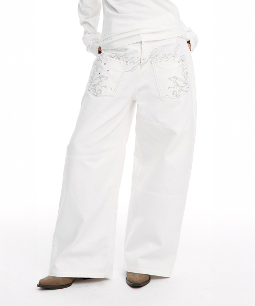 ROUGHNECK（ラフネック）の「バックフレアカーブパンツ ホワイト（その他パンツ・レディース・その他・SMALL/MEDIUM）」の13枚目の写真