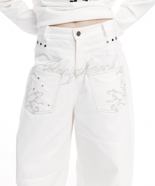 ROUGHNECK（ラフネック）の「バックフレアカーブパンツ ホワイト（その他パンツ・レディース・その他・SMALL/MEDIUM）」の14枚目の写真