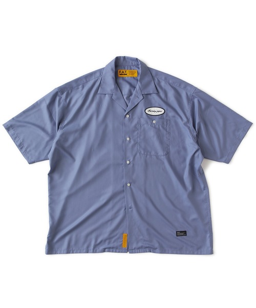 FAT（エフエイティー）の「OPENSHED（シャツ/ブラウス・メンズ・ブルー/ブラック/ホワイト/ベージュ・JUMBO(XXL)/FAT(XL)/SKINNY(L)/TITCH(M)）」の4枚目の写真