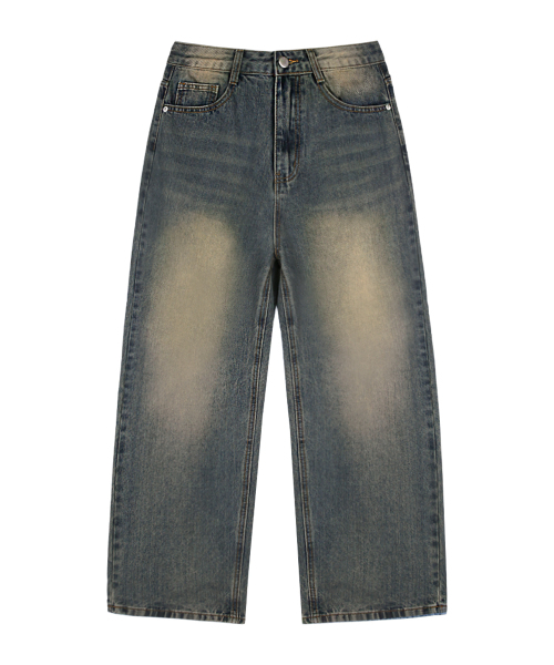 RANDOMOFF（ランダムオフ）の「BTB : BREEZE WASHING JEANS [DUSTY BLUE]（デニムパンツ・レディース・グレイッシュブルー・X-SMALL/SMALL/MEDIUM/LARGE/X-LARGE）」の4枚目の写真