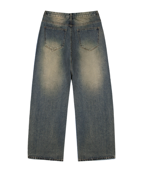 RANDOMOFF（ランダムオフ）の「BTB : BREEZE WASHING JEANS [DUSTY BLUE]（デニムパンツ・レディース・グレイッシュブルー・X-SMALL/SMALL/MEDIUM/LARGE/X-LARGE）」の5枚目の写真