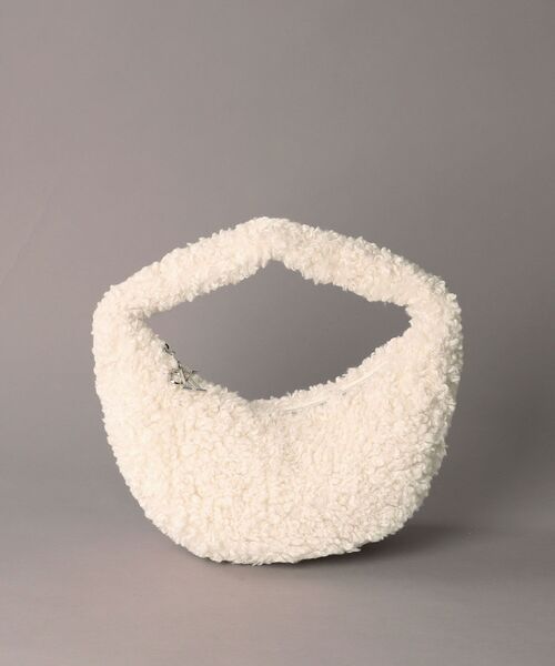 Calvin Klein（カルバン・クライン）の「バッグ - CKボアジップスモールワンハンドルバッグ（ハンドバッグ・レディース・オフホワイト・FREE）」の6枚目の写真