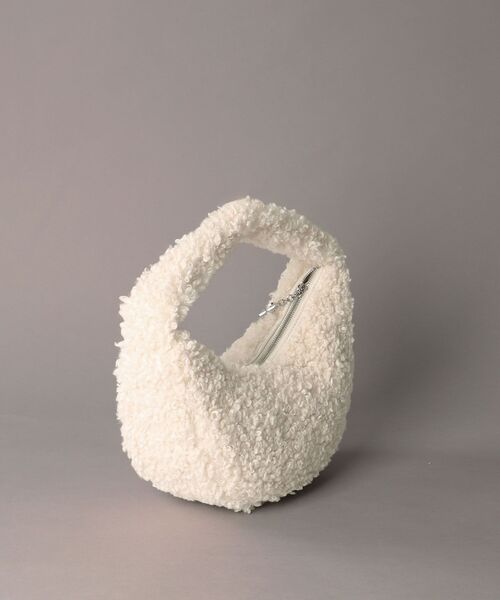 Calvin Klein（カルバン・クライン）の「バッグ - CKボアジップスモールワンハンドルバッグ（ハンドバッグ・レディース・オフホワイト・FREE）」の7枚目の写真