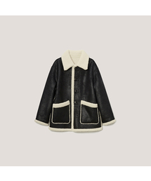 DUNST FOR MEN（ダンストフォーメン）の「REVERSIBLE SHEARLING JACKET_UNISEX_UDJU5D121_BLACK（ダウンジャケット/コート）」
