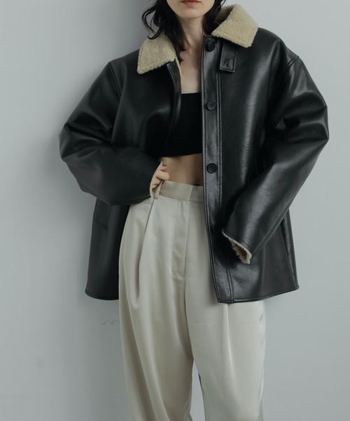 anuke/アンヌーク] BOA FLIGHT JACKET ボア フライトジャケット