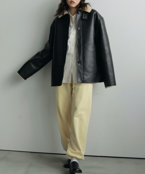 anuke アンヌーク　ボアフライトジャケット ブラック 36 anuke アンヌーク ボア フライト ジャケット｜BORN FREE ONLINE SHOP