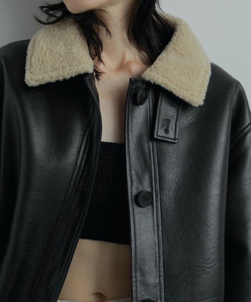 anuke/アンヌーク] BOA FLIGHT JACKET ボア フライトジャケット