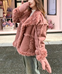レディースのムートンコート（ピンク/桃色系）ファッション通販 - ZOZOTOWN