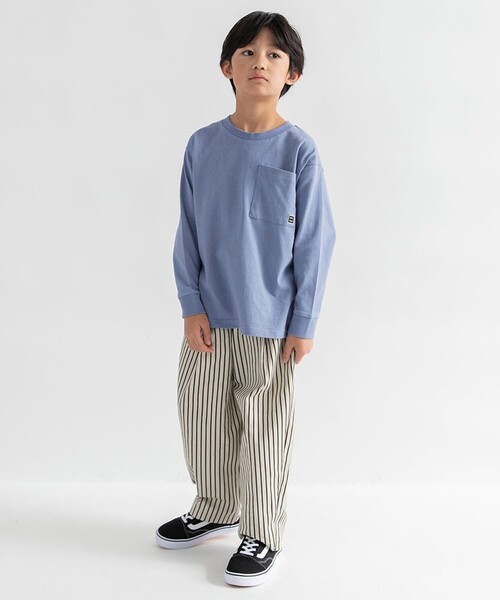 DRC branshes(ディーアールシーブランシェス)の「【WEB限定/DRC】ポケット長袖Tシャツ(Tシャツ/カットソー・キッズ・オフホワイト/その他4/ブルーグレー/ブラック/ラベンダー/その他2/その他1/その他3・100/110/120/140/130/150/160)」の15枚目の写真