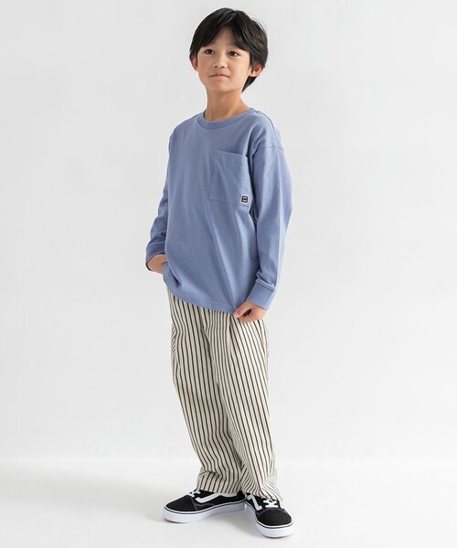DRC branshes(ディーアールシーブランシェス)の「【WEB限定/DRC】ポケット長袖Tシャツ(Tシャツ/カットソー・キッズ・オフホワイト/その他4/ブルーグレー/ブラック/ラベンダー/その他2/その他1/その他3・100/110/120/140/130/150/160)」の16枚目の写真