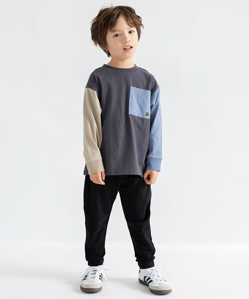 DRC branshes(ディーアールシーブランシェス)の「【WEB限定/DRC】ポケット長袖Tシャツ(Tシャツ/カットソー・キッズ・オフホワイト/その他4/ブルーグレー/ブラック/ラベンダー/その他2/その他1/その他3・100/110/120/140/130/150/160)」の20枚目の写真
