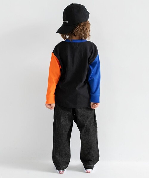 DRC branshes(ディーアールシーブランシェス)の「【WEB限定/DRC】ポケット長袖Tシャツ(Tシャツ/カットソー・キッズ・オフホワイト/その他4/ブルーグレー/ブラック/ラベンダー/その他2/その他1/その他3・100/110/120/140/130/150/160)」の11枚目の写真