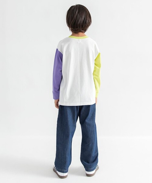 DRC branshes(ディーアールシーブランシェス)の「【WEB限定/DRC】ポケット長袖Tシャツ(Tシャツ/カットソー・キッズ・オフホワイト/その他4/ブルーグレー/ブラック/ラベンダー/その他2/その他1/その他3・100/110/120/140/130/150/160)」の12枚目の写真