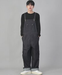 SAINTCREW（セントクルー）の「Classic Cargo EX Wide Overalls CCW-615 Natural Indigo Denim（サロペット/オーバーオール・メンズ）」