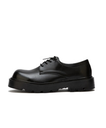 DIFFERSHOE（ディファーシュー）の「ディッファー チャンキー ダービーシューズ 6CM ブラック（ドレスシューズ）」