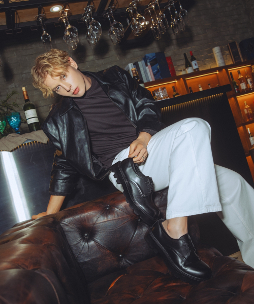 DIFFERSHOE(ディファーシュー)の「ディッファー チャンキー ダービーシューズ 6CM ブラック(ドレスシューズ・メンズ・ブラック・25cm/26cm/27cm/28cm)」の3枚目の写真