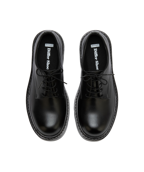 DIFFERSHOE(ディファーシュー)の「ディッファー チャンキー ダービーシューズ 6CM ブラック(ドレスシューズ・メンズ・ブラック・25cm/26cm/27cm/28cm)」の4枚目の写真