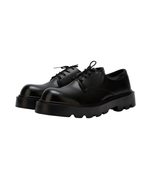 DIFFERSHOE(ディファーシュー)の「ディッファー チャンキー ダービーシューズ 6CM ブラック(ドレスシューズ・メンズ・ブラック・25cm/26cm/27cm/28cm)」の5枚目の写真