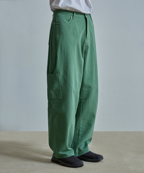 BALLUTE(バリュート)の「CAPENTER SIDE TUCK PANTS (APPLE GREEN)(スウェットパンツ・メンズ・その他・MEDIUM/LARGE)」の1枚目の写真