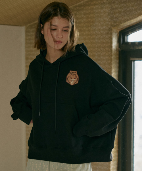 DEARMYDEER(ディアマイディア)の「Wappen Hoodie (Black)(パーカー・レディース・その他・FREE)」の2枚目の写真