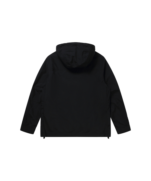 SOLEW(ソル)の「アノラックフードウィンドブレーカー_ブラック(ナイロンジャケット・メンズ・その他・SMALL/MEDIUM/LARGE/X-LARGE)」の2枚目の写真