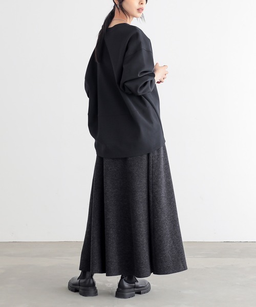 セール】あたたか起毛フレアスカート【サスティナブル】（スカート