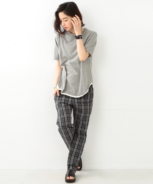 BEAMS BOY（ビームスボーイ）の「【FUDGE5月号掲載】BEAMS BOY / 天竺 ラグラン 5分袖（Tシャツ/カットソー・レディース・ホワイト/グレー/ネイビー・ONE SIZE）」の12枚目の写真