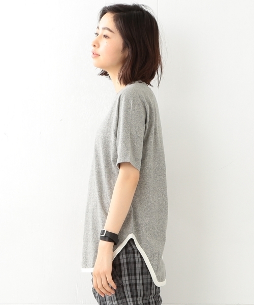 BEAMS BOY（ビームスボーイ）の「【FUDGE5月号掲載】BEAMS BOY / 天竺 ラグラン 5分袖（Tシャツ/カットソー・レディース・ホワイト/グレー/ネイビー・ONE SIZE）」の13枚目の写真