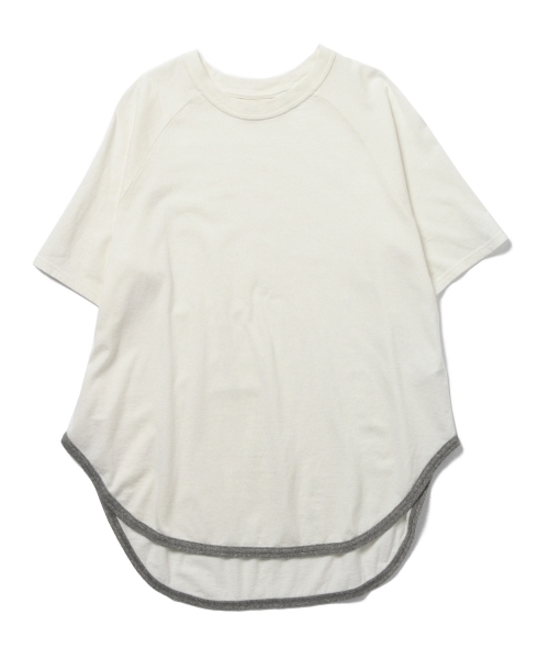 BEAMS BOY（ビームスボーイ）の「【FUDGE5月号掲載】BEAMS BOY / 天竺 ラグラン 5分袖（Tシャツ/カットソー・レディース・ホワイト/グレー/ネイビー・ONE SIZE）」の7枚目の写真