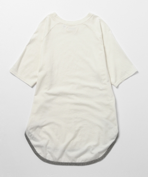 BEAMS BOY（ビームスボーイ）の「【FUDGE5月号掲載】BEAMS BOY / 天竺 ラグラン 5分袖（Tシャツ/カットソー・レディース・ホワイト/グレー/ネイビー・ONE SIZE）」の8枚目の写真