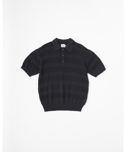 Traditional Weatherwear(トラディショナルウェザーウェア)の「NEW HALESWORTH S/S(ニット/セーター・メンズ・ダークブラウン/ブラック・M)」の1枚目の写真