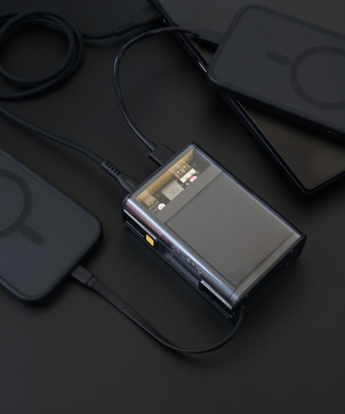 C520(シーゴーニーゼロ)の「〈C520/シーゴーニーゼロ〉 準固体モバイルバッテリー 20,000mAh(スマホグッズ・メンズ・ブラック・ONE SIZE)」の3枚目の写真